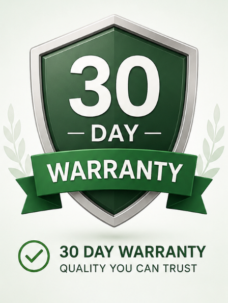 30 Day Warranty